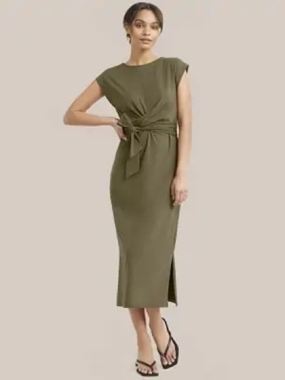 Modern Citizen Cassandra Tie-Front Wrap Dress